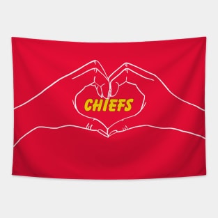 LOVE KANSAS CITY CHIEFS Tapestry