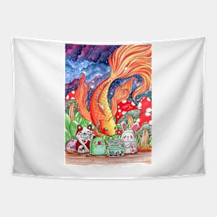 Zodiac PISCES Doodle Art Series Tapestry