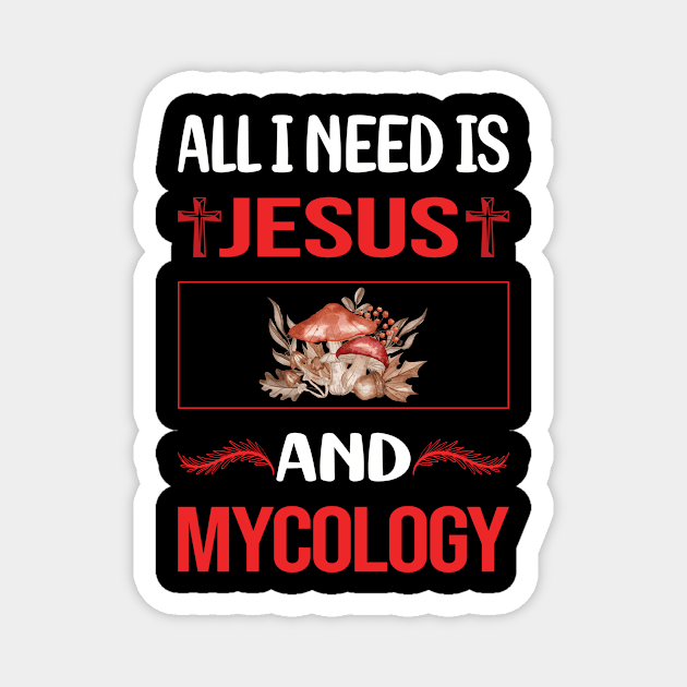 Funny Jesus Mycology Mycologist Mushrooms Magnet by lainetexterbxe49