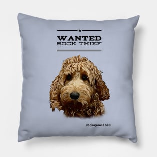 Cockapoo / Doodle Dog Sock Thief Pillow