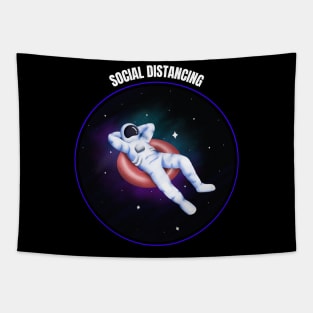 Social Distancing Keep 6 Feet Away Tapestry