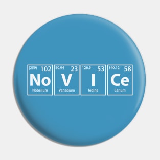 Novice (No-V-I-Ce) Periodic Elements Spelling Pin