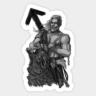 Tyr, God of Justice Sticker for Sale by CarolynFallon