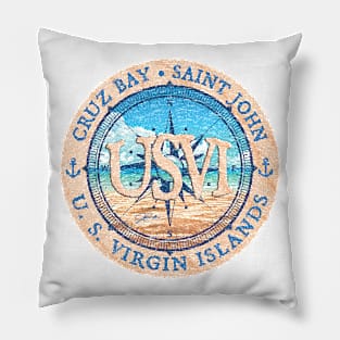 Cruz Bay, Saint John, U.S. Virgin Islands Pillow