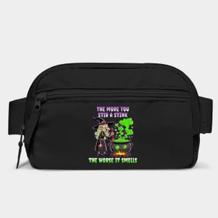 Fun Witchy Halloween Stinky Cauldron Design Bag