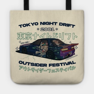 Tokyo Night Drift 2001 Outsider Festival (Blue) Tote