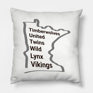 Minnesota Teams Pillow