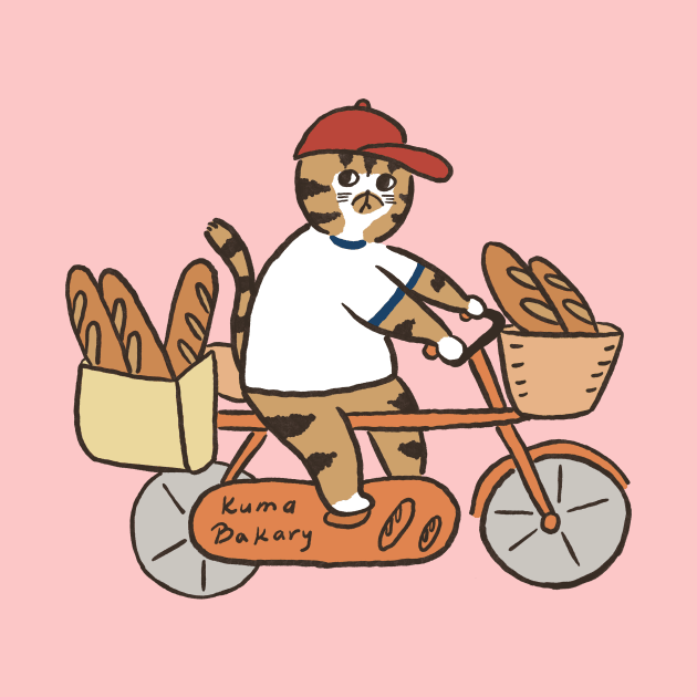funny Cat and bicycle by LittleAdong