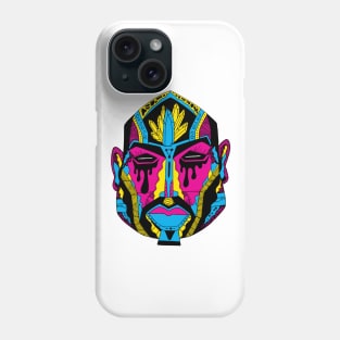 CMYK African Mask No 9 Phone Case