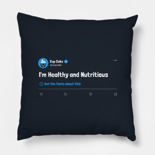 Cake is a Liar: Cake is Nutricious Disputed Tweet Pillow