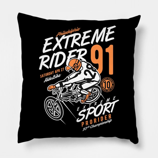 Extreme Rider Pillow by CRD Branding