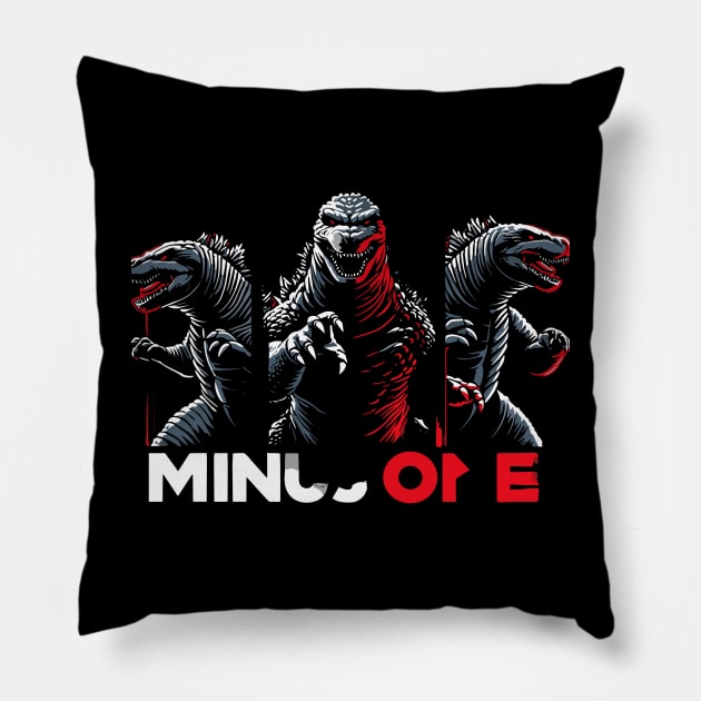 godzilla minus one Pillow by Rizstor