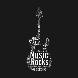 Music Rocks Guitar T-Shirt