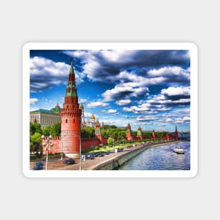 View at the Kremlin, Moscow, Russia Magnet