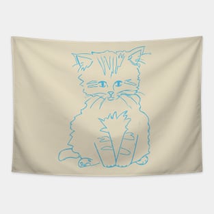 Sweet Kitten Art Tapestry