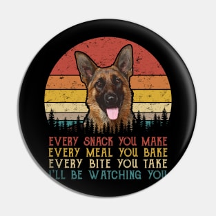 Retro Belgian Malinois Every Snack You Make Every Meal You Bake Pin