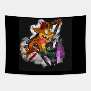 Warzone Bandicoot Graffiti Tapestry