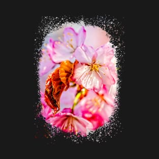A Mix Of Pink Petals Of Sakura Flowers T-Shirt
