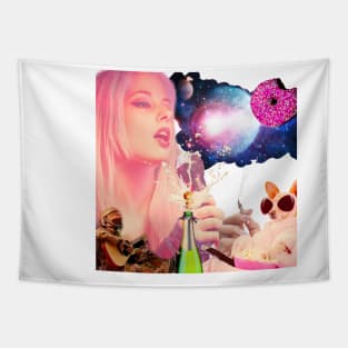 Cosmic Pop Diva: Singing Champagne in the Universe Tapestry