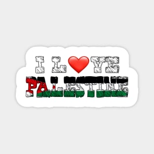 I Love Palestine by kuh Magnet