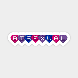 bi hearts Magnet