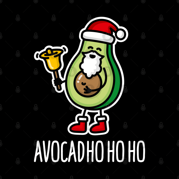 Avocad ho ho ho funny avocado Santa Claus pun keto by LaundryFactory