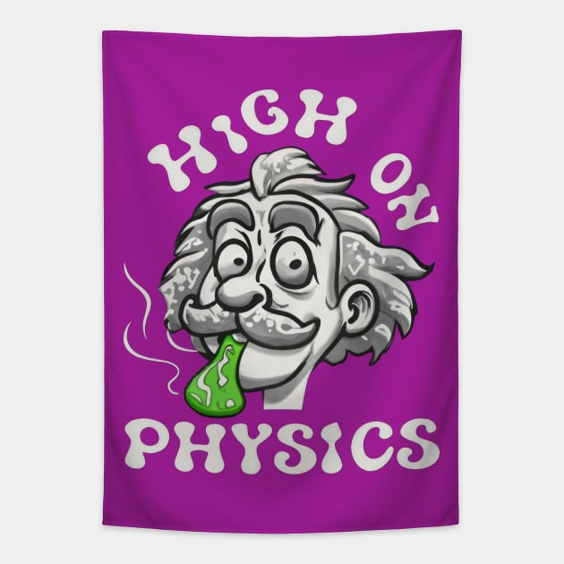 High On Physics Tapestry by TooplesArt