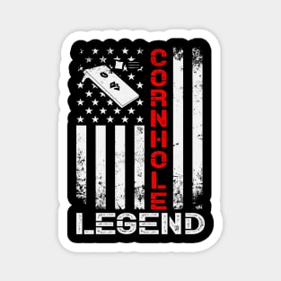 Cornhole Legend USA Flag Magnet