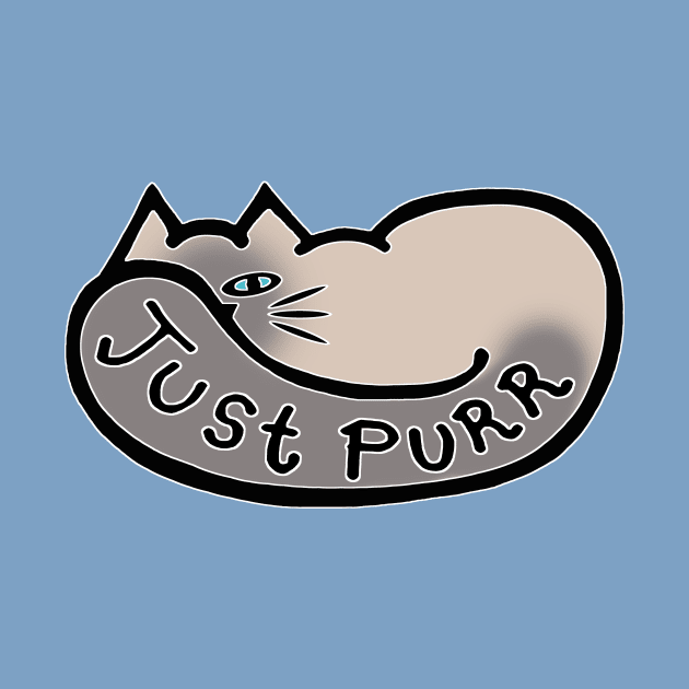 JUST PURR, Siamese Cat by RawSunArt