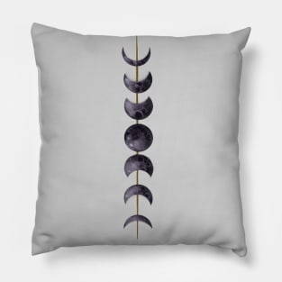 Moon. Moon phases. Halloween print. Moon print Pillow