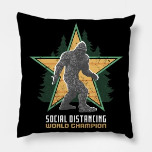 Bigfoot Social Distancing World Champion Pillow