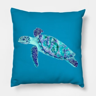 Blue turtle Pillow