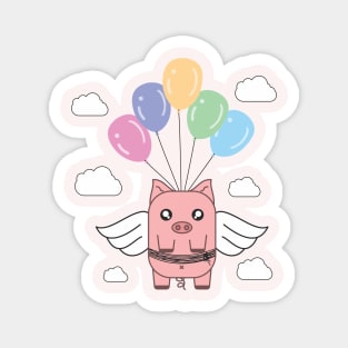 cute flying pig Magnet