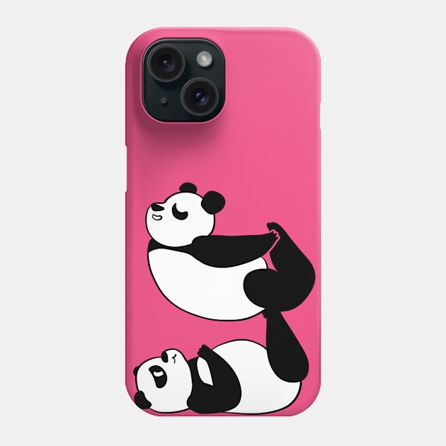 Acroyoga Panda Phone Case by huebucket