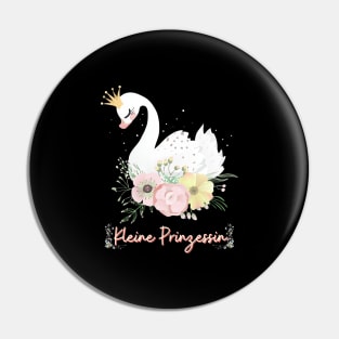 Schwan Kleine Prinzessin Blumen Süß Pin