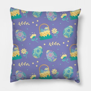 cute  easter-eggs pattern Pillow