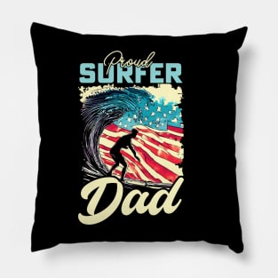 Proud Surfer Dad Pillow