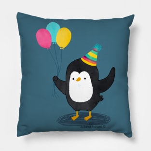 Birthday Penguin Pillow