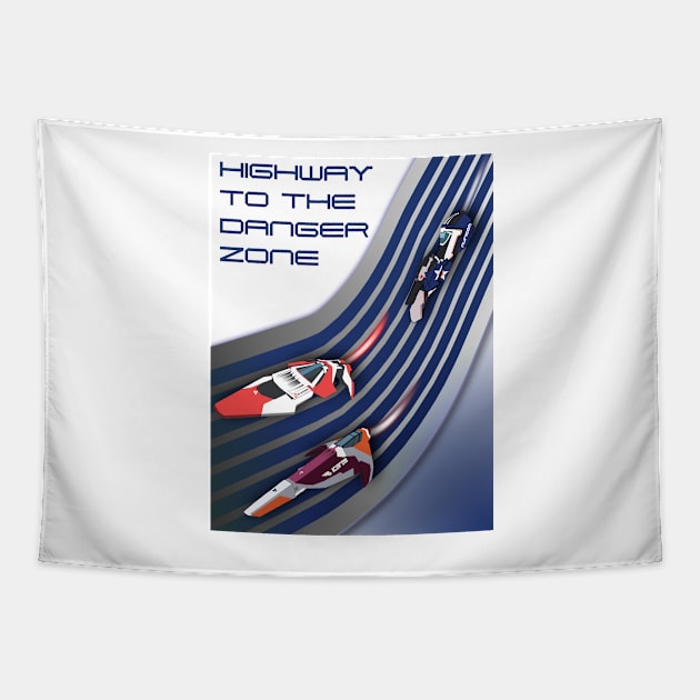 Wipeout to the Danger Zone (Poster) Tapestry by jays2kings