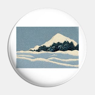 Snowy Mountain Forest Pin