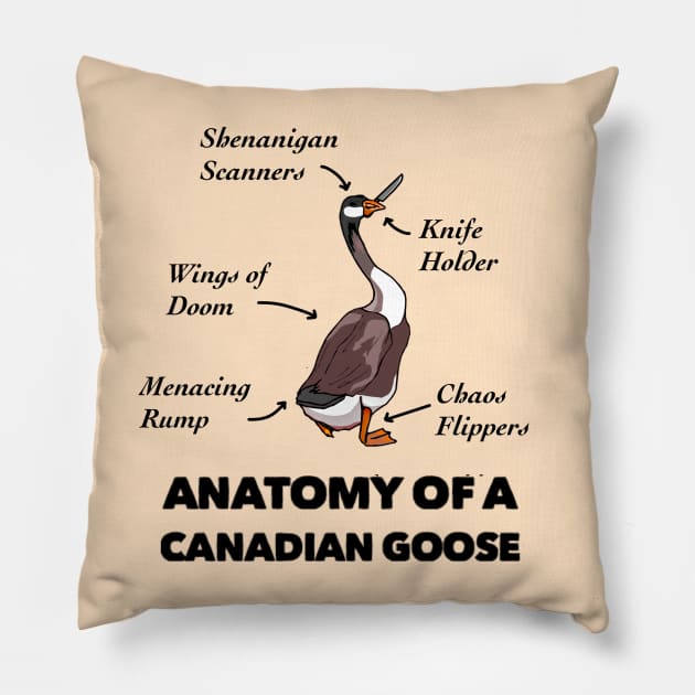 Anatomy of a Canadian Goose Pillow by TheUnknown93