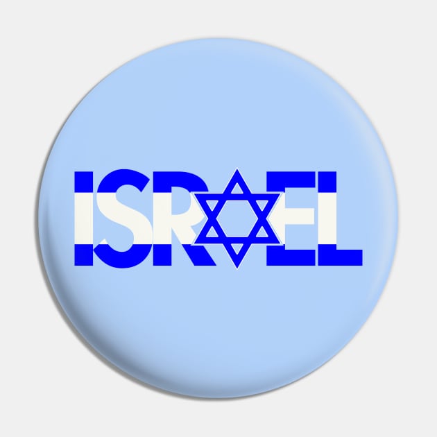 Flag of Israel - Star of David Pin by Tainted