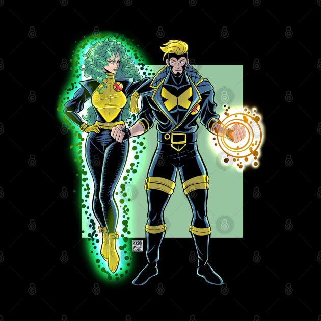 Havok and Polaris by sergetowers80