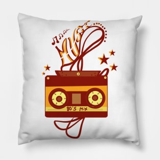 Music casette Pillow