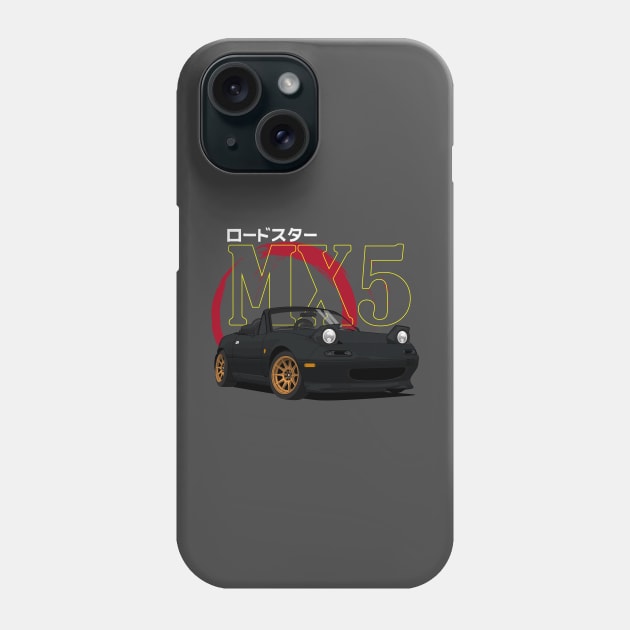 Miata MX5 JDM Classic Phone Case by masjestudio