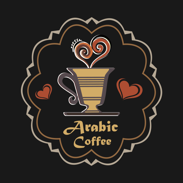 Arabic coffee on black by Muse