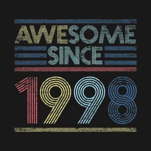 Vintage 21th Birthday Gifts - awesome since 1998 T-Shirt