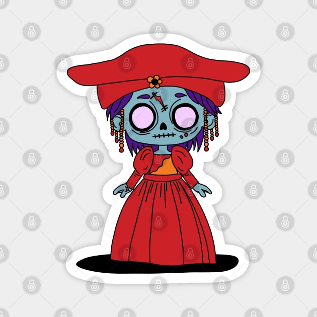 Cute Namibian Zombie Magnet by H. R. Sinclair