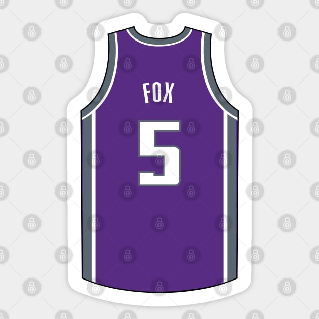 De'Aaron Fox Sacramento Jersey Qiangy - Deaaron Fox - Posters and