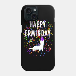 happy ermine day family wild animal design Phone Case